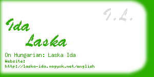 ida laska business card